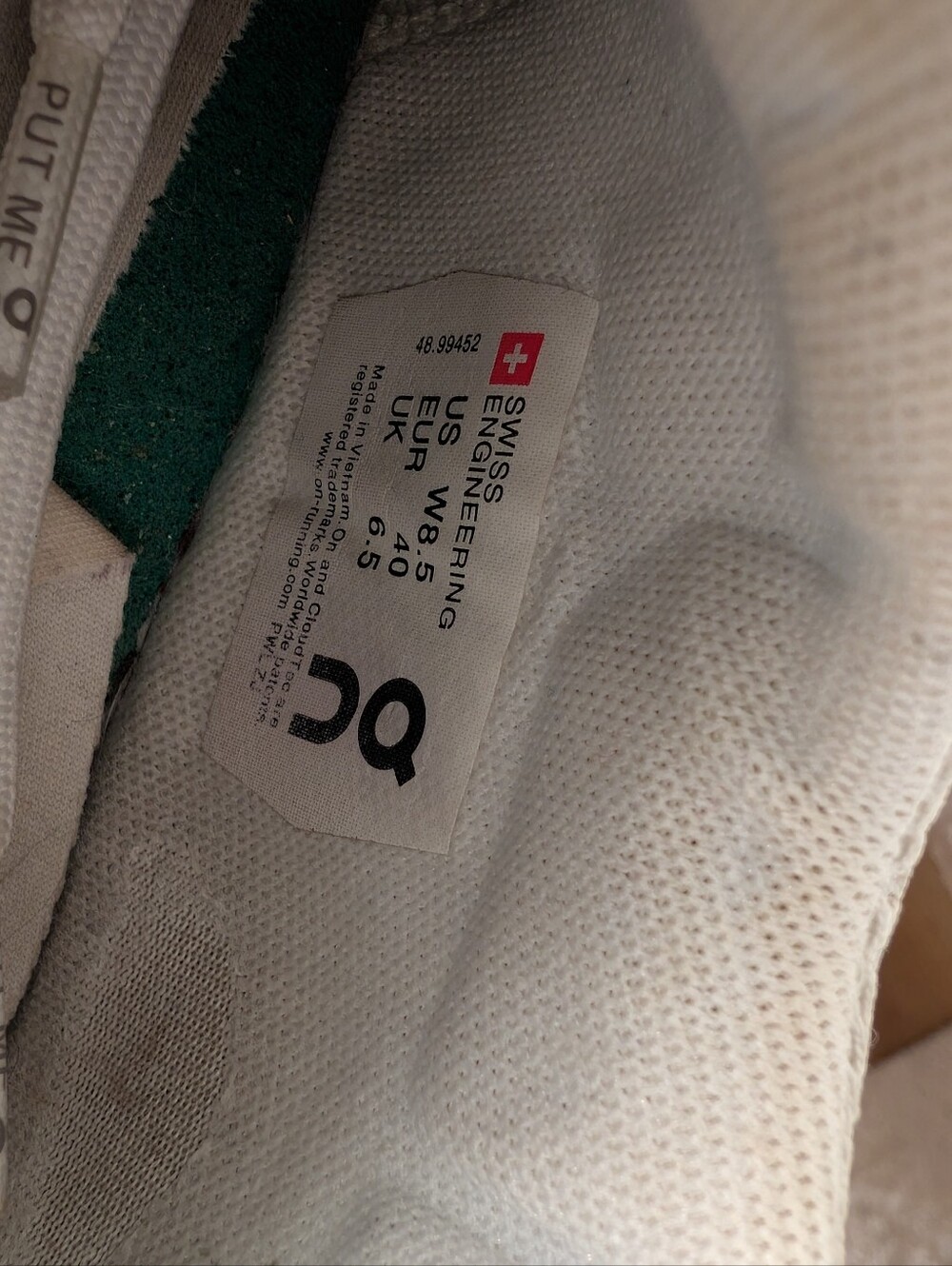 On Cloud The Roger Advantage White Sneakers Shoes Women's Size 8.5 / 40 - Picture 5 of 10